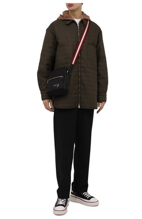 Мужская сумка faara BALLY черного цвета по цене 42900 руб., арт. 595809/21397 | Фото 3 Мужская сумка faara BALLY черного цвета, арт. 595809/21397 | Фото 3 (Материал: Натуральная кожа, Текстиль; Ремень/цепочка: На ремешке; Размер: small)