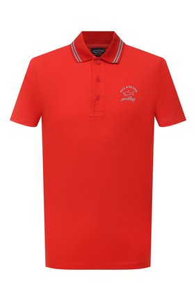 Мужское хлопковое поло PAUL&SHARK красного цвета по цене 14650 руб., арт. 22411233/C00 | Фото 1 Мужское хлопковое поло PAUL&SHARK красного цвета, арт. 22411233/C00 | Фото 1 (Материал внешний: Хлопок; Рукава: Короткие; Длина (для топов): Стандартные; Застежка: Пуговицы; Стили: Кэжуэл)