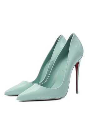 Женские кожаные туфли so kate 120 CHRISTIAN LOUBOUTIN голубого цвета по цене 51800 руб., арт. 3210824/S0 KATE 120 | Фото 1 Женские кожаные туфли so kate 120 CHRISTIAN LOUBOUTIN голубого цвета, арт. 3210824/S0 KATE 120 | Фото 1 (Материал внешний: Кожа; Материал внутренний: Натуральная кожа; Подошва: Плоская; Каблук высота: Высокий; Каблук тип: Шпилька)