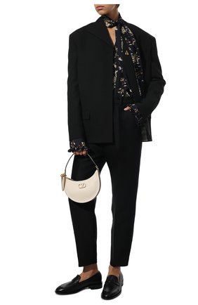 Женские кожаные лоферы STUART WEITZMAN черного цвета, арт. S5987 | Фото 2 (Каблук высота: Низкий; Материал внешний: Кожа; Материал внутренний: Натуральная кожа; Подошва: Плоская)