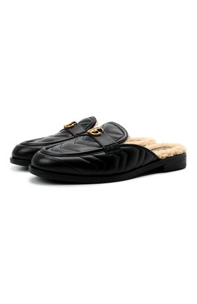 Женские кожаные сабо GUCCI черного цвета по цене 107500 руб., арт. 670400/0CGG0 | Фото 1 Женские кожаные сабо GUCCI черного цвета, арт. 670400/0CGG0 | Фото 1 (Каблук высота: Низкий; Подошва: Плоская; Материал внешний: Кожа; Материал утеплителя: Натуральный мех; Каблук тип: Устойчивый; Региональные ограничения белый список (Axapta Mercury): RU)