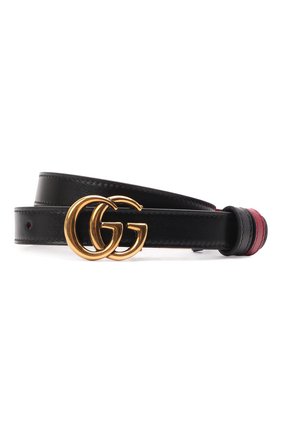 Женский кожаный ремень GUCCI черного цвета по цене 37500 руб., арт. 659418/0YATC | Фото 1 Женский кожаный ремень GUCCI черного цвета, арт. 659418/0YATC | Фото 1 (Кросс-КТ: Тонкие)