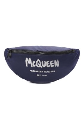 Мужская текстильная поясная сумка ALEXANDER MCQUEEN темно-синего цвета по цене 66800 руб., арт. 683109/1AABW | Фото 1 Мужская текстильная поясная сумка ALEXANDER MCQUEEN темно-синего цвета, арт. 683109/1AABW | Фото 1 (Случай: Повседневный; Размер: medium; Ремень/цепочка: На ремешке; Материал: Текстиль)