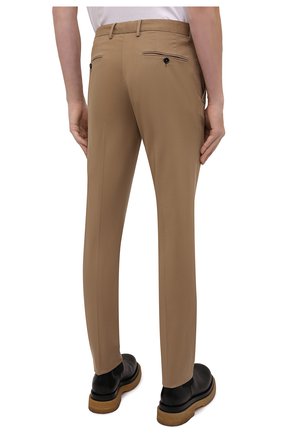 Мужские хлопковые брюки ERMENEGILDO ZEGNA бежевого цвета, арт. UWI17/TR00 | Фото 4 (Длина (брюки, джинсы): Стандартные; Случай: Повседневный; Материал внешний: Хлопок; Стили: Кэжуэл)
