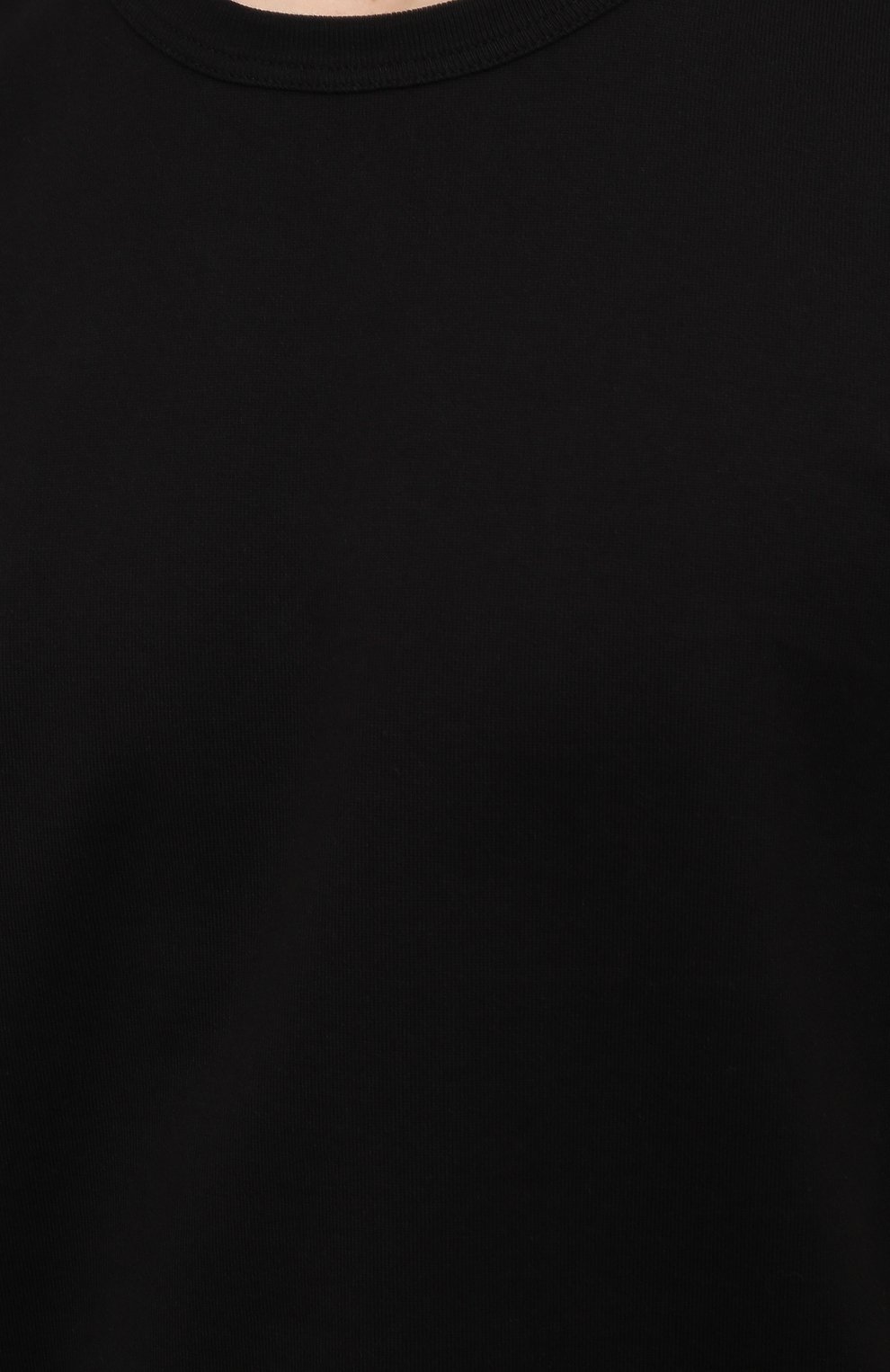 Мужская хлопковая футболка ALEXANDER MCQUEEN черного цвета, арт. 659607/QSX88 | Фото 5 (Принт: Без принта; Рукава: Короткие; Длина (для топов): Стандартные; Материал внешний: Хлопок; Стили: Кэжуэл)