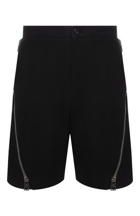 Мужские хлопковые шорты ALEXANDER MCQUEEN черного цвета, арт. 687701/QSS44 | Фото 1 (Длина Шорты М: До колена; Случай: Повседневный; Стили: Гранж; Материал внешний: Хлопок)