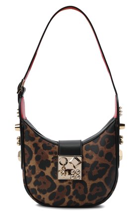 Женская сумка carasky mini CHRISTIAN LOUBOUTIN леопардового цвета, арт. 1225184/CARASKY MINI | Фото 1 (Сумки-технические: Сумки через плечо; Материал: Натуральная кожа; Размер: mini)