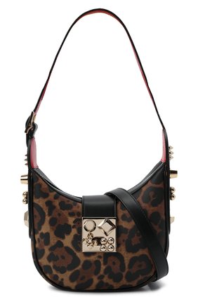 Женская сумка carasky mini CHRISTIAN LOUBOUTIN леопардового цвета, арт. 1225184/CARASKY MINI | Фото 7 (Сумки-технические: Сумки через плечо; Материал: Натуральная кожа; Размер: mini)