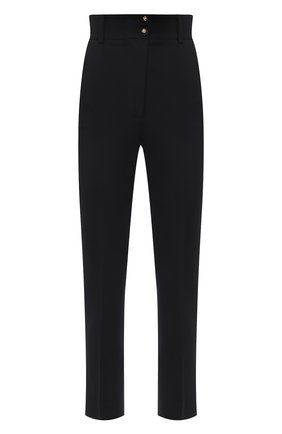 Женские шерстяные брюки DOLCE & GABBANA черного цвета по цене 78800 руб., арт. FTB84T/FUBAJ | Фото 1