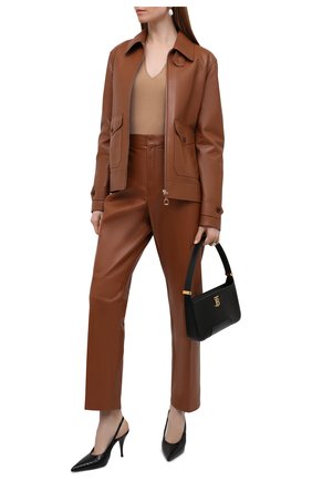 Женская кожаная куртка RALPH LAUREN коричневого цвета по цене 294500 руб., арт. 290865053 | Фото 2 Женская кожаная куртка RALPH LAUREN коричневого цвета, арт. 290865053 | Фото 2 (Длина (верхняя одежда): Короткие; Материал внешний: Натуральная кожа; Рукава: Длинные; Материал подклада: Купро; Кросс-КТ: Куртка; Женское Кросс-КТ: Замша и кожа; Стили: Кэжуэл)