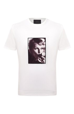 Мужская хлопковая футболка LIMITATO белого цвета, арт. TUTTI/T-SHIRT | Фото 1 (Длина (для топов): Стандартные; Рукава: Короткие; Материал внешний: Хлопок; Принт: С принтом; Стили: Гранж)