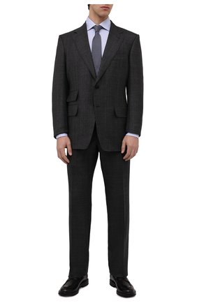 Мужская хлопковая сорочка ERMENEGILDO ZEGNA голубого цвета по цене 31650 руб., арт. 301622/9MS0PA | Фото 2 Мужская хлопковая сорочка ERMENEGILDO ZEGNA голубого цвета, арт. 301622/9MS0PA | Фото 2 (Длина (для топов): Стандартные; Рукава: Длинные; Материал внешний: Хлопок; Принт: Однотонные; Случай: Формальный; Рубашки М: Regular Fit; Манжеты: На пуговицах; Стили: Классический)