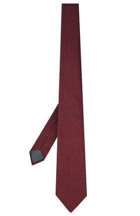 Мужской шелковый галстук ERMENEGILDO ZEGNA бордового цвета, арт. Z3D00T/1UM | Фото 3 (Принт: С принтом; Материал: Текстиль, Шелк)