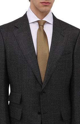 Мужской шелковый галстук ERMENEGILDO ZEGNA желтого цвета по цене 24650 руб., арт. Z3D42T/100 | Фото 2 Мужской шелковый галстук ERMENEGILDO ZEGNA желтого цвета, арт. Z3D42T/100 | Фото 2 (Материал: Текстиль, Шелк; Принт: С принтом)