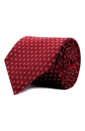Мужской шелковый галстук ERMENEGILDO ZEGNA красного цвета, арт. Z3D44T/100 | Фото 1 (Материал: Текстиль, Шелк; Принт: С принтом)