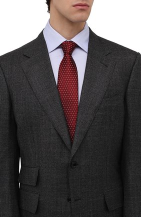 Мужской шелковый галстук ERMENEGILDO ZEGNA красного цвета, арт. Z3D44T/100 | Фото 2 (Материал: Текстиль, Шелк; Принт: С принтом)
