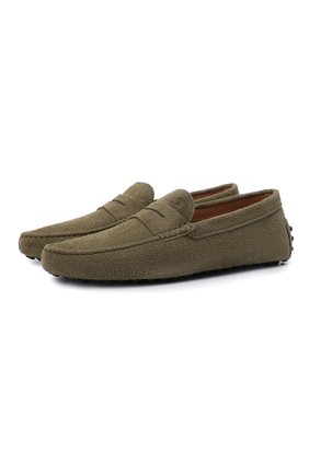 Мужские замшевые мокасины TOD’S хаки цвета по цене 49700 руб., арт. XXM64C0064097S | Фото 1 Мужские замшевые мокасины TOD’S хаки цвета, арт. XXM64C0064097S | Фото 1 (Материал внешний: Кожа, Замша; Материал внутренний: Натуральная кожа; Стили: Кэжуэл; Длина стельки: 29, 29,4, 29,8, 30,3, 30,7, 24,8, 25,7, 26,1, 26,5, 26,9, 27,4, 27,8, 28,2, 28,6)