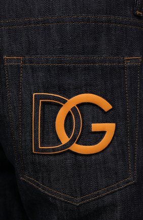 Мужские джинсы DOLCE & GABBANA темно-синего цвета, арт. GY07CZ/G8ED5 | Фото 5 (Силуэт М (брюки): Прямые; Кросс-КТ: Деним; Длина (брюки, джинсы): Стандартные; Материал внешний: Хлопок, Деним; Стили: Кэжуэл)