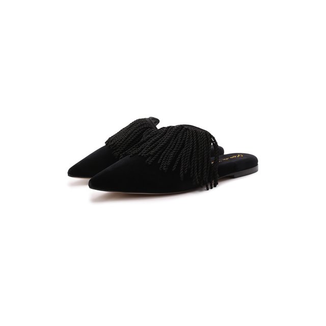 Домашние туфли Olivia Von Halle черного цвета