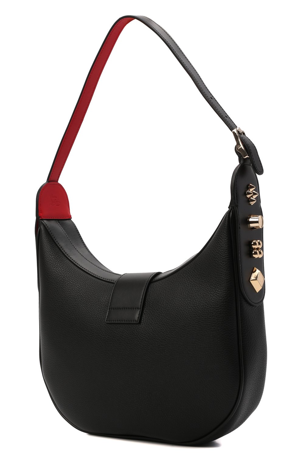 Женская сумка carasky small CHRISTIAN LOUBOUTIN черного цвета по цене 212000 руб., арт. 1225185/CARASKY SMALL | Фото 4 Женская сумка carasky small CHRISTIAN LOUBOUTIN черного цвета, арт. 1225185/CARASKY SMALL | Фото 4 (Сумки-технические: Сумки top-handle; Материал: Натуральная кожа; Размер: small)