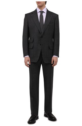Мужская хлопковая сорочка ERMENEGILDO ZEGNA сиреневого цвета по цене 31650 руб., арт. 301623/9MS0PA | Фото 2 Мужская хлопковая сорочка ERMENEGILDO ZEGNA сиреневого цвета, арт. 301623/9MS0PA | Фото 2 (Длина (для топов): Стандартные; Рукава: Длинные; Материал внешний: Хлопок; Случай: Формальный; Принт: Однотонные; Манжеты: На пуговицах; Рубашки М: Regular Fit; Стили: Классический; Воротник: Кент)