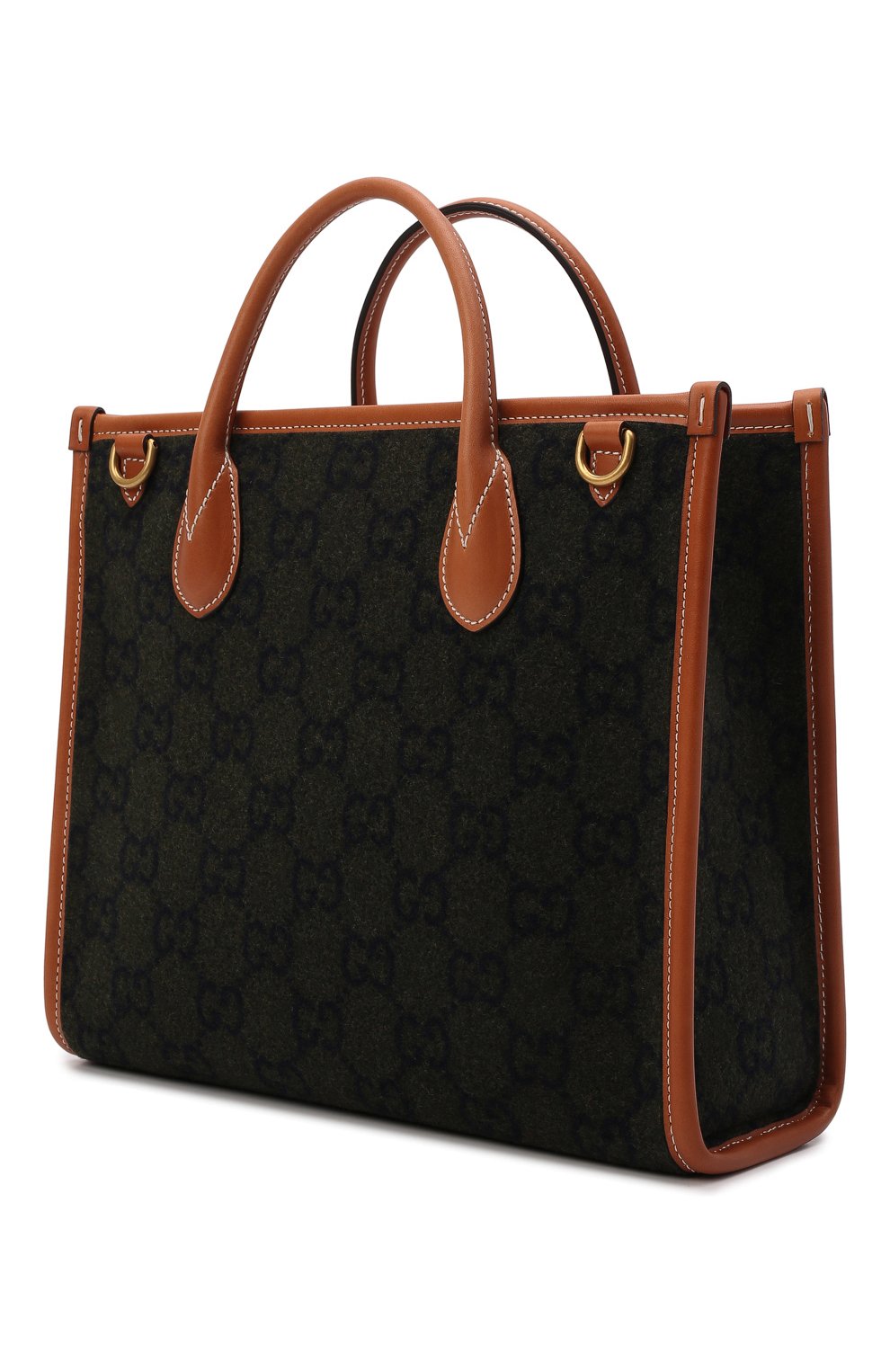Мужская текстильная сумка-тоут GUCCI темно-зеленого цвета по цене 181000 руб., арт. 681349/2K3ET | Фото 4 Мужская текстильная сумка-тоут GUCCI темно-зеленого цвета, арт. 681349/2K3ET | Фото 4 (Размер: medium; Материал: Текстиль)