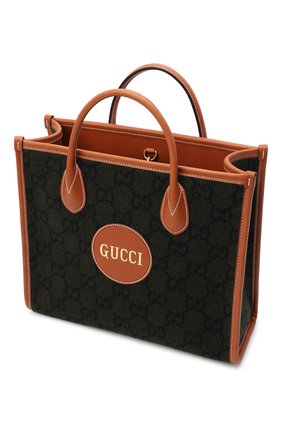 Мужская текстильная сумка-тоут GUCCI темно-зеленого цвета по цене 181000 руб., арт. 681349/2K3ET | Фото 5 Мужская текстильная сумка-тоут GUCCI темно-зеленого цвета, арт. 681349/2K3ET | Фото 5 (Размер: medium; Материал: Текстиль)