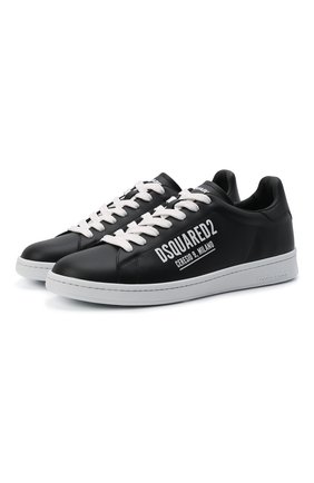 Мужские кожаные кеды boxer DSQUARED2 черного цвета по цене 45100 руб., арт. SNM0175 01504835 | Фото 1 Мужские кожаные кеды boxer DSQUARED2 черного цвета, арт. SNM0175 01504835 | Фото 1 (Подошва: Массивная; Материал внутренний: Натуральная кожа, Текстиль; Материал внешний: Кожа; Материал утеплителя: Без утеплителя; Стили: Классический)