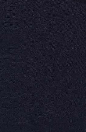 Мужские льняные шорты 120% LINO темно-синего цвета, арт. V0M2120/0253/000 | Фото 5 (Длина Шорты М: До колена; Принт: Без принта; Случай: Повседневный; Материал внешний: Лен; Стили: Кэжуэл)