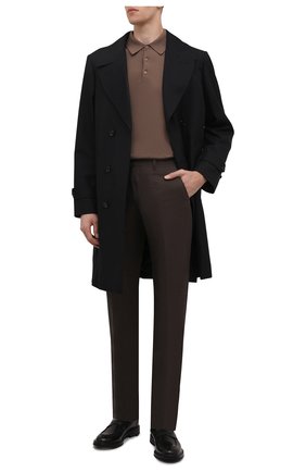 Мужские брюки из шерсти и льна CORNELIANI темно-коричневого цвета по цене 39250 руб., арт. 895B05-2114165/02 | Фото 2 Мужские брюки из шерсти и льна CORNELIANI темно-коричневого цвета, арт. 895B05-2114165/02 | Фото 2 (Материал внешний: Лен, Шерсть; Длина (брюки, джинсы): Стандартные; Материал подклада: Вискоза; Случай: Формальный; Стили: Классический)