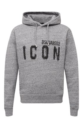Мужской хлопковое худи DSQUARED2 серого цвета по цене 47550 руб., арт. S79GU0057/S25477 | Фото 1 Мужской хлопковое худи DSQUARED2 серого цвета, арт. S79GU0057/S25477 | Фото 1 (Длина (для топов): Стандартные; Материал внешний: Хлопок; Рукава: Длинные; Мужское Кросс-КТ: Худи-одежда; Принт: С принтом; Стили: Гранж)