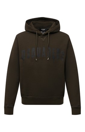 Мужской хлопковое худи DSQUARED2 хаки цвета по цене 47550 руб., арт. S74GU0595/S25516 | Фото 1 Мужской хлопковое худи DSQUARED2 хаки цвета, арт. S74GU0595/S25516 | Фото 1 (Материал внешний: Хлопок; Длина (для топов): Стандартные; Рукава: Длинные; Мужское Кросс-КТ: Худи-одежда; Принт: С принтом; Стили: Гранж, Милитари)
