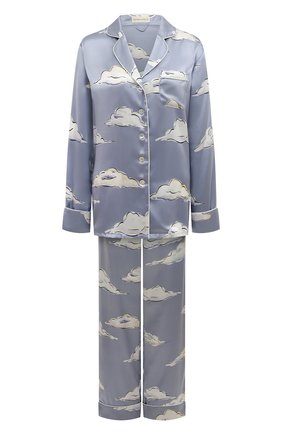 Женская шелковая пижама OLIVIA VON HALLE светло-голубого цвета по цене 67150 руб., арт. PS2208 | Фото 1