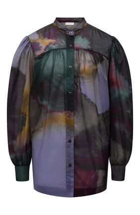 Женская хлопковая блузка DRIES VAN NOTEN разноцветного цвета по цене 64800 руб., арт. 221-030751-4125 | Фото 1 Женская хлопковая блузка DRIES VAN NOTEN разноцветного цвета, арт. 221-030751-4125 | Фото 1 (Материал внешний: Хлопок; Длина (для топов): Удлиненные; Рукава: Длинные; Женское Кросс-КТ: Блуза-одежда; Принт: С принтом; Стили: Романтичный; Региональные ограничения белый список (Axapta Mercury): RU)