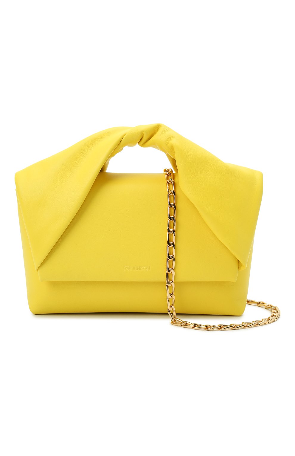 Женская сумка twister JW ANDERSON желтого цвета, арт. HB0407 LA0088 | Фото 7 (Сумки-технические: Сумки через плечо, Сумки top-handle; Материал: Натуральная кожа; Размер: small)