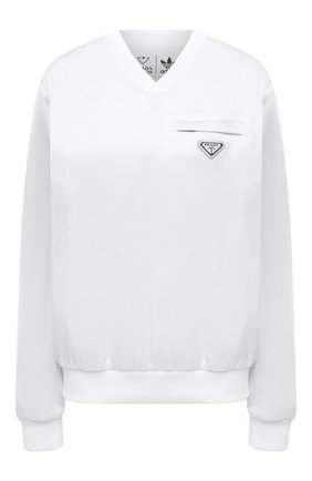 Мужские свитшот adidas for prada re-nylon PRADA белого цвета по цене 586500 тенге, арт. UJL206-1WQ8-F0AA1-212 | Фото 1 Мужские свитшот adidas for prada re-nylon PRADA белого цвета, арт. UJL206-1WQ8-F0AA1-212 | Фото 1 (Материал внешний: Синтетический материал)