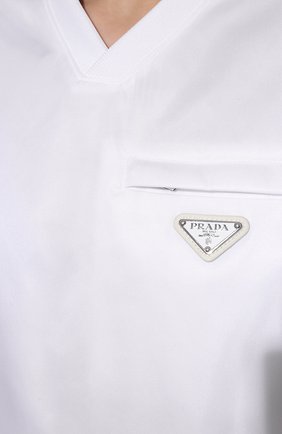 Мужские свитшот adidas for prada re-nylon PRADA белого цвета по цене 586500 тенге, арт. UJL206-1WQ8-F0AA1-212 | Фото 8 Мужские свитшот adidas for prada re-nylon PRADA белого цвета, арт. UJL206-1WQ8-F0AA1-212 | Фото 8 (Материал внешний: Синтетический материал)
