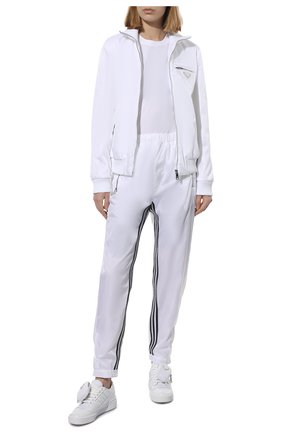 Мужского комбинированные кеды adidas for prada re-nylon PRADA белого цвета, арт. 2EG390-3LJX-F01CD | Фото 2 (Материал внешний: Синтетический материал)