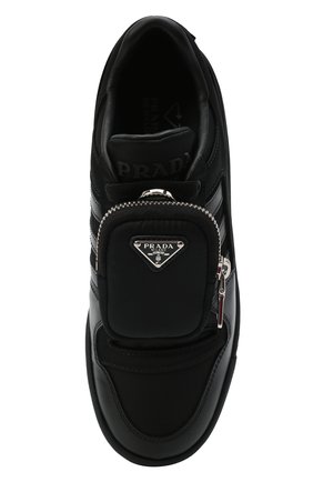 Мужского комбинированные кеды adidas for prada re-nylon PRADA черного цвета, арт. 2EG390-3LJX-F0557 | Фото 8 (Материал внешний: Синтетический материал)
