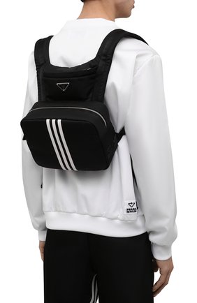 Мужского рюкзак adidas for prada re-nylon PRADA черного цвета, арт. 2VZ094-1WQ8-F0002-ADS | Фото 4 (Материал: Текстиль)