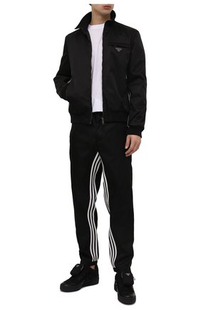 Мужского куртка adidas for prada re-nylon PRADA черного цвета, арт. SGB936-1WQ8-F0002-212 | Фото 5 (Кросс-КТ: Куртка, Ветровка; Материал внешний: Синтетический материал; Стили: Спорт-шик)