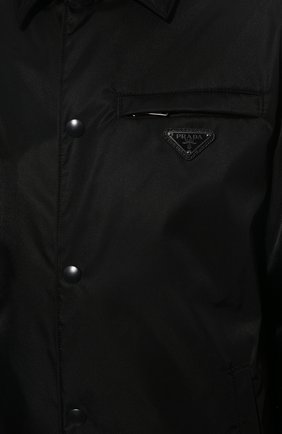 Мужского плащ adidas for prada re-nylon PRADA черного цвета, арт. SGB937-1WQ8-F0002-212 | Фото 8 (Материал внешний: Синтетический материал)