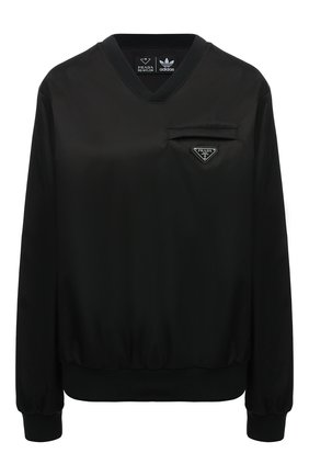 Мужские свитшот adidas for prada re-nylon PRADA черного цвета по цене 105000 руб., арт. UJL206-1WQ8-F0002-212 | Фото 1