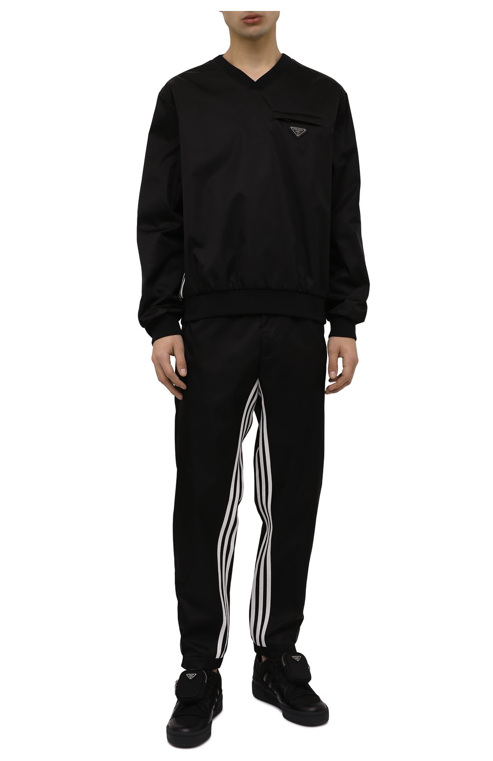 Мужские свитшот adidas for prada re-nylon PRADA черного цвета по цене 820500 тенге, арт. UJL206-1WQ8-F0002-212 | Фото 5 Мужские свитшот adidas for prada re-nylon PRADA черного цвета, арт. UJL206-1WQ8-F0002-212 | Фото 5 (Материал внешний: Синтетический материал)