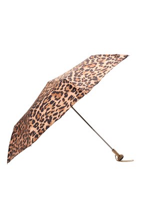 Женский складной зонт PASOTTI OMBRELLI леопардового цвета, арт. 257/RAS0 5Z568/4/A29 | Фото 2 (Материал: Текстиль, Синтетический материал, Металл)