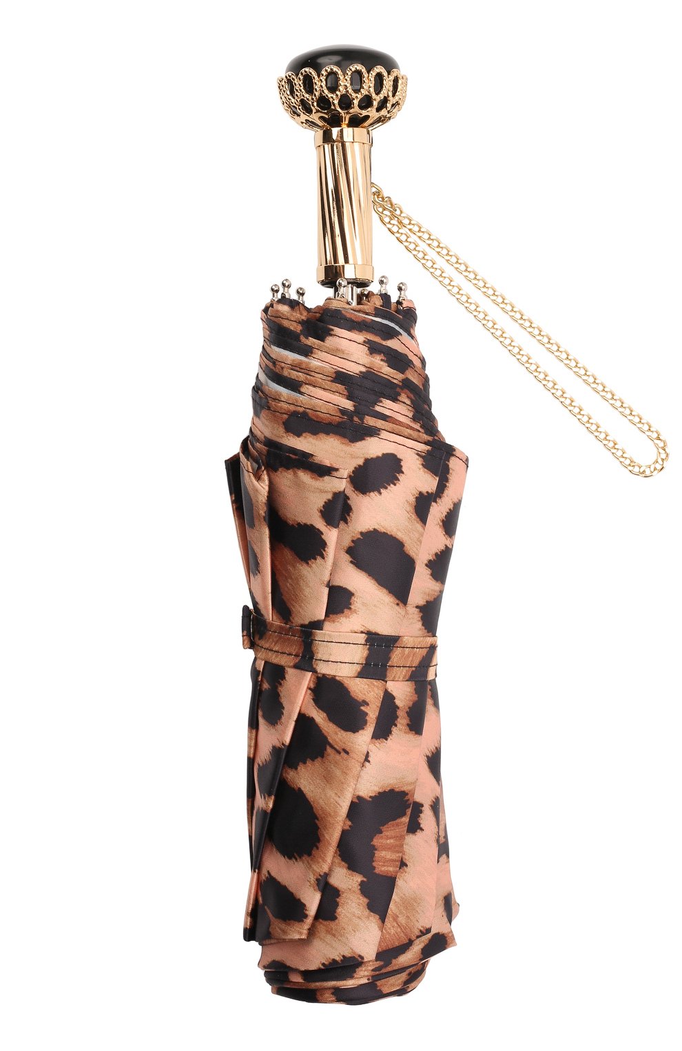 Женский складной зонт PASOTTI OMBRELLI леопардового цвета, арт. 257/RAS0 5Z568/4/A29 | Фото 4 (Материал: Текстиль, Синтетический материал, Металл)