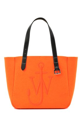 Женский сумка-тоут belt small JW ANDERSON оранжевого цвета, арт. HB0243 FA0127 | Фото 1 (Размер: small; Материал: Текстиль; Сумки-технические: Сумки-шопперы)