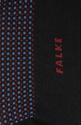 Мужские хлопковые носки FALKE черного цвета, арт. 12437. | Фото 2 (Материал внешний: Хлопок; Кросс-КТ: бельё)