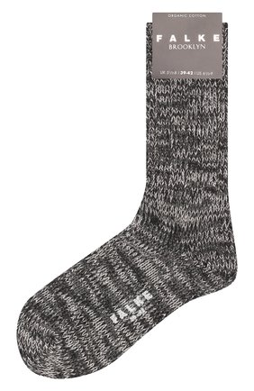 Мужские хлопковые носки FALKE серого цвета, арт. 12430. | Фото 1 (Материал внешний: Хлопок; Кросс-КТ: бельё)