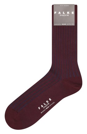 Мужские хлопковые носки shadow FALKE бордового цвета, арт. 14648. | Фото 1 (Материал внешний: Хлопок; Кросс-КТ: бельё)